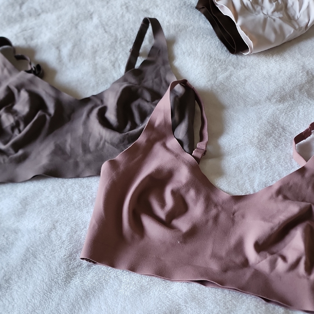 Maurices Seamless Bralette Set - Pink and Brown